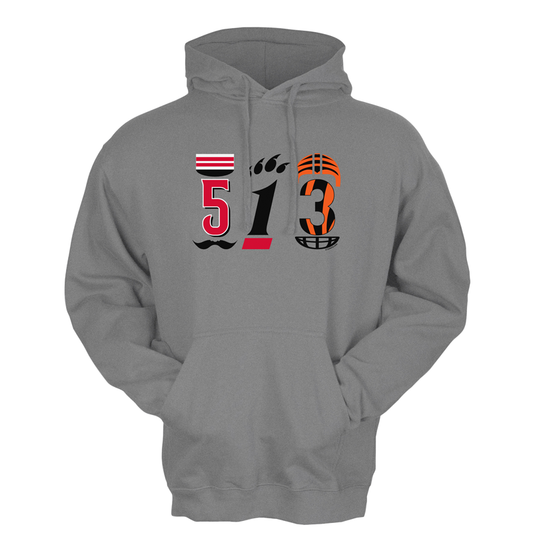 513 Cincinnati area code hoodie