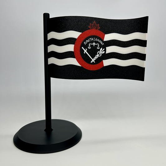City of Cincinnati desktop flag - black
