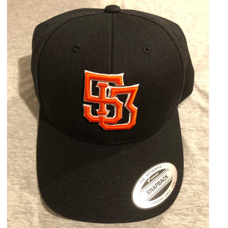 Black monogram hat clearance