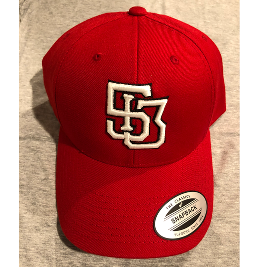 513 Monogram hat - red/white - 513shirts.com / Cincinnati Shirts