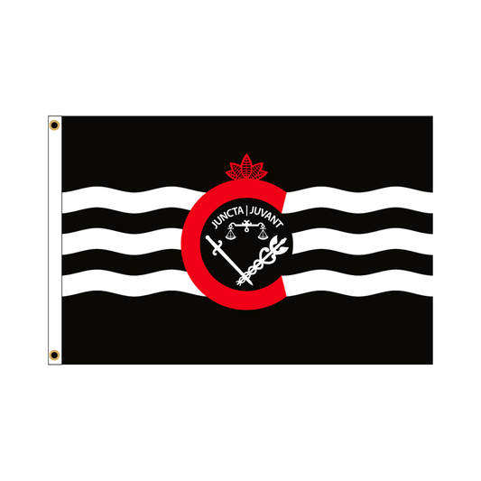 City of Cincinnati flag - black/red/white