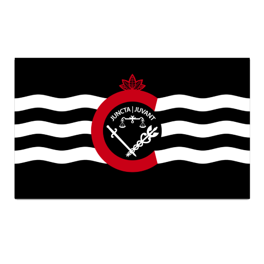 City of Cincinnati flag sticker (black) - 513shirts.com / Cincinnati Shirts