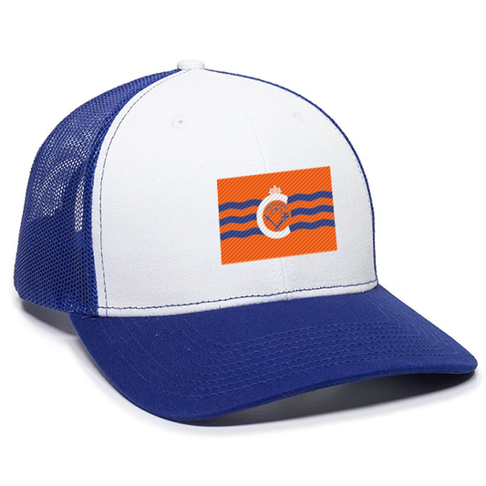 City of Cincinnati flag trucker hat - orange