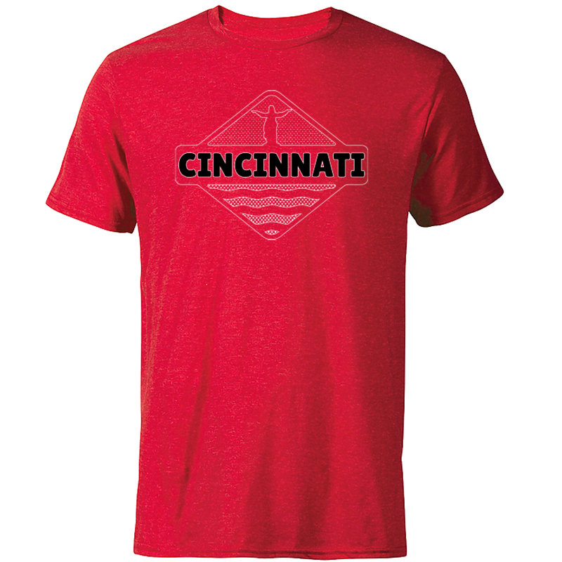 Cincinnati Fountain Badge t-shirt