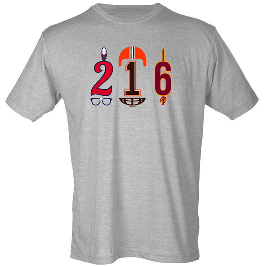 216 Cleveland area code tee - 513shirts.com / Cincinnati Shirts