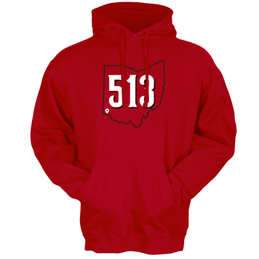 513 Baseball hoodie - 513shirts.com / Cincinnati Shirts