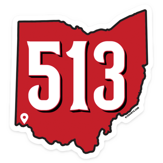 513 Baseball sticker - 513shirts.com / Cincinnati Shirts