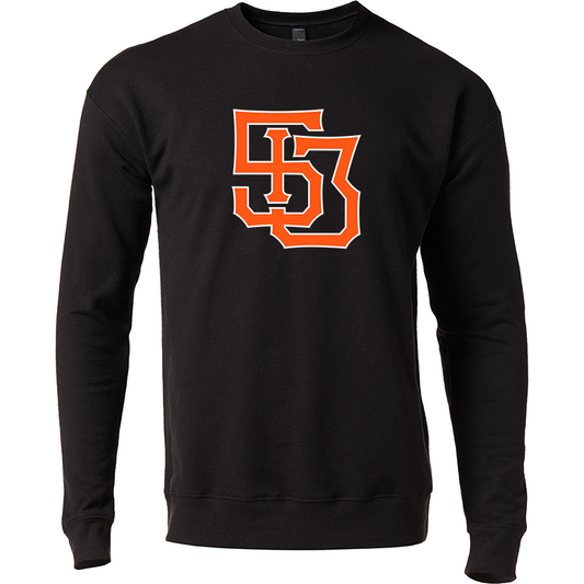 513 Monogram crewneck sweatshirt - black/orange - 513shirts.com / Cincinnati Shirts