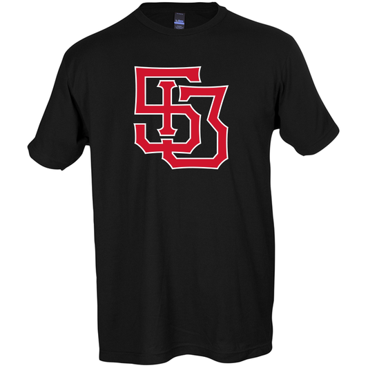 513 Monogram tee - black/red - 513shirts.com / Cincinnati Shirts