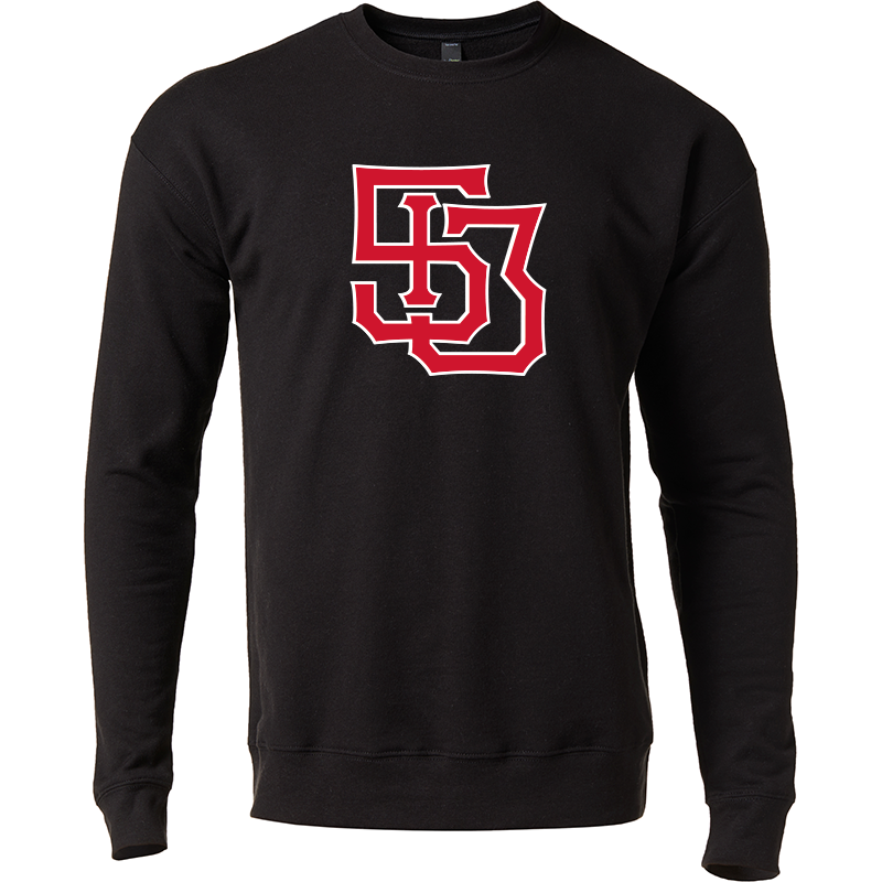 513 Monogram crewneck sweatshirt - black/red - 513shirts.com / Cincinnati Shirts