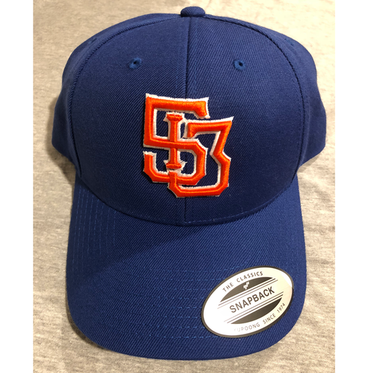 513 Monogram hat - royal/orange - 513shirts.com / Cincinnati Shirts