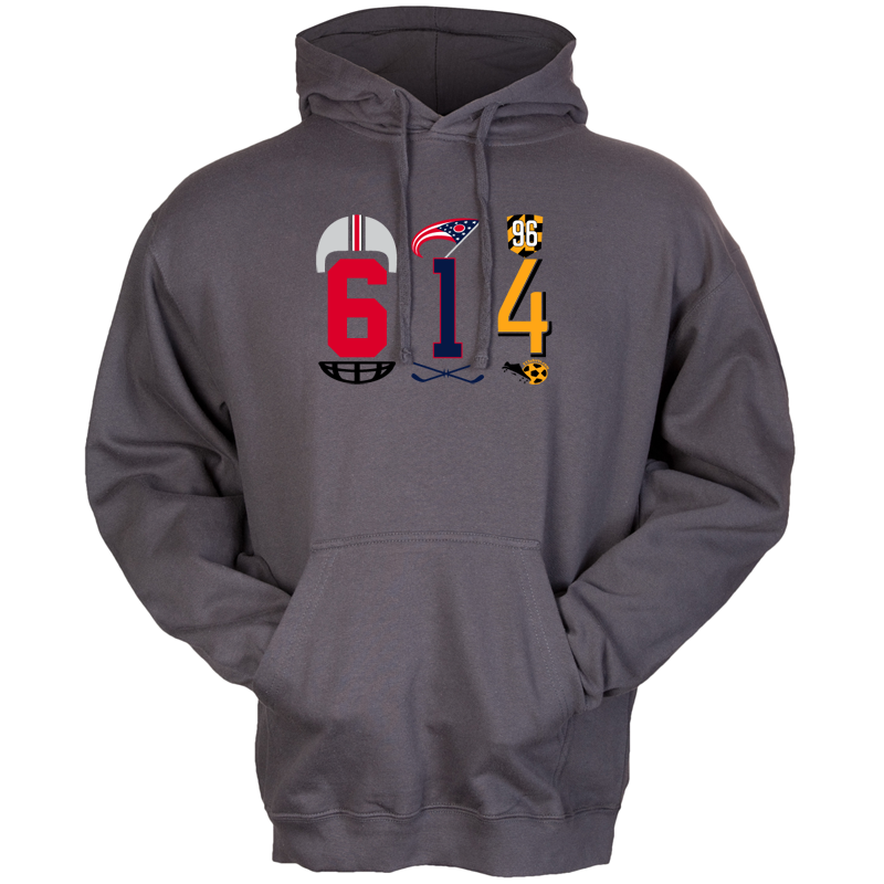 614 Columbus area code hoodie - 513shirts.com / Cincinnati Shirts