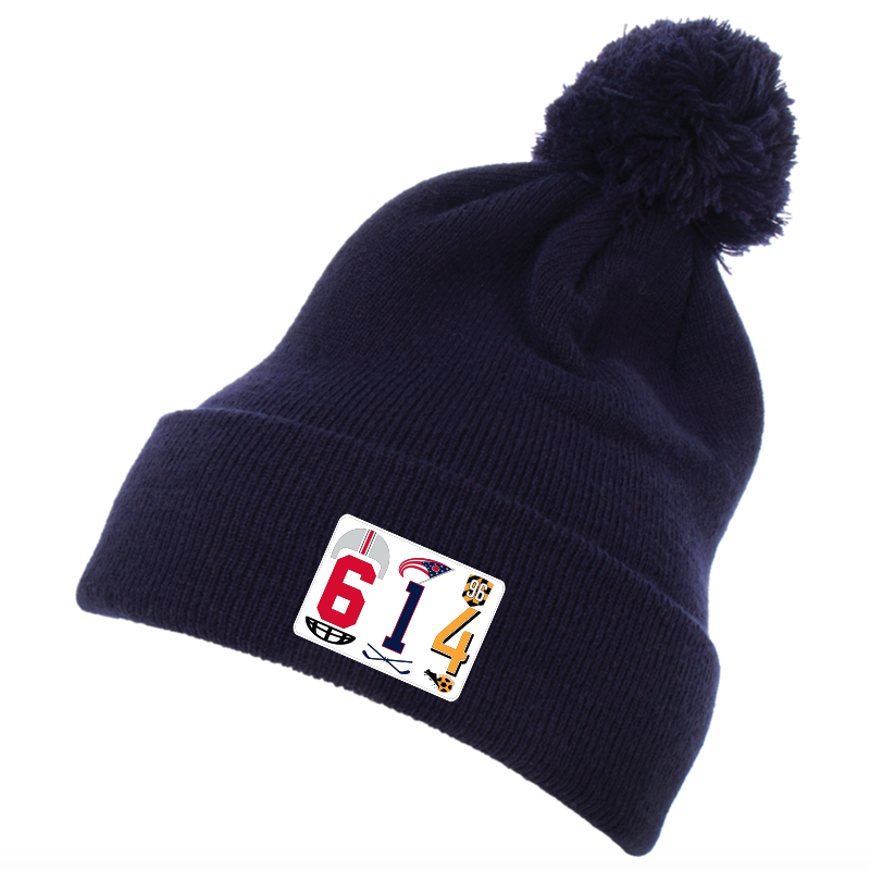 614 Columbus area code pom pom beanie - 513shirts.com / Cincinnati Shirts
