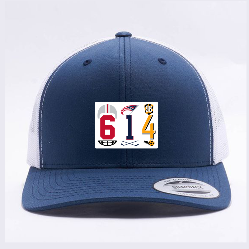614 Columbus area code retro trucker hat – 513shirts.com