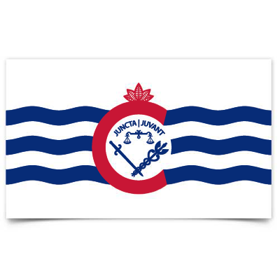 City of Cincinnati flag sticker - 513shirts.com / Cincinnati Shirts