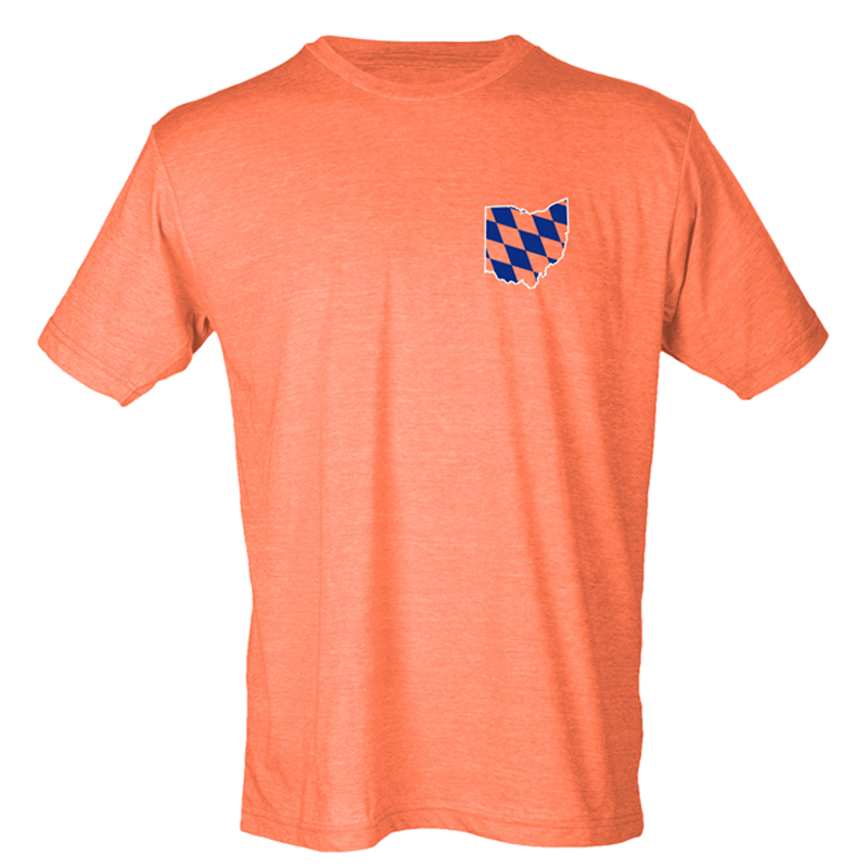 Diamond Ohio tee - heather orange - 513shirts.com / Cincinnati Shirts