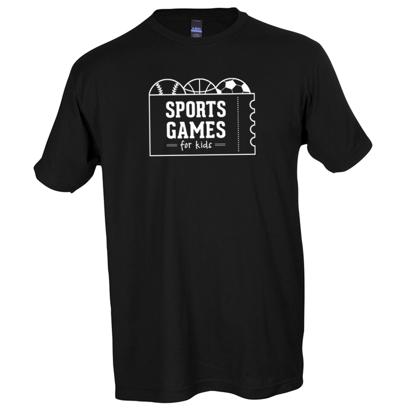 Sports Games for Kids logo tee - black - 513shirts.com / Cincinnati Shirts