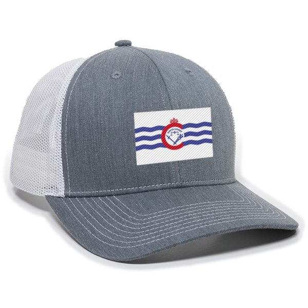 City of Cincinnati flag trucker hat - white