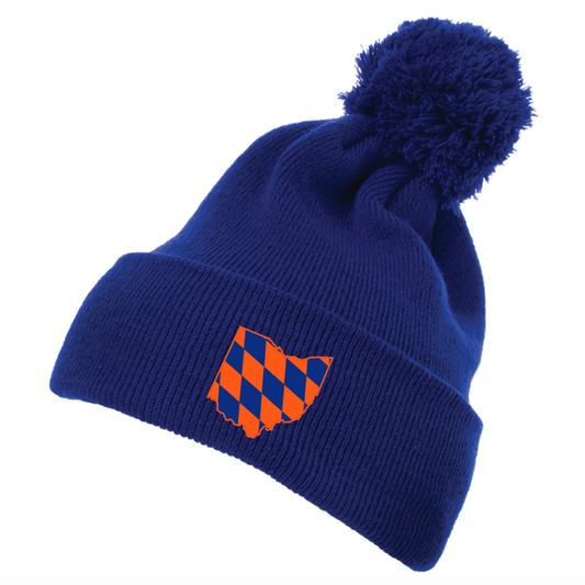 Diamond Ohio pom pom beanie - 513shirts.com / Cincinnati Shirts